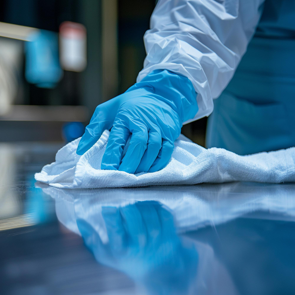 Professional medical environment cleaning